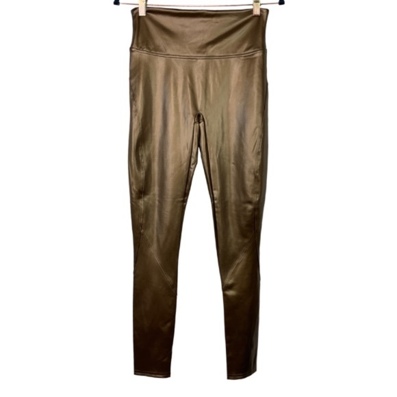 SPANX Liquid Leather-Look Leggings - Picture 2 of 6